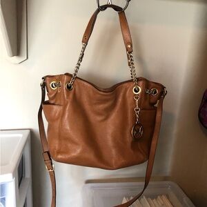 Michael Kors Tan Leather Shoulder Bag